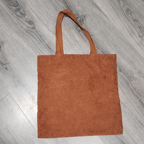 NWT Camel Corduroy Rainbow Bookbag Tote - Picture 3 of 4